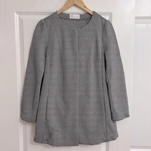 NEW Authentic Red Valentino Striped Oversized Stretch Cotton Jacket, size large